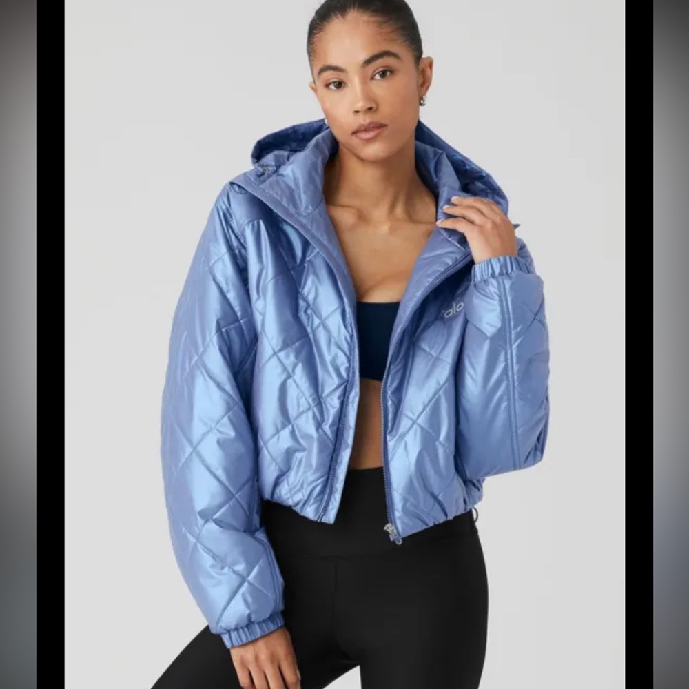 ALO Yoga Blue Puffer Jacket